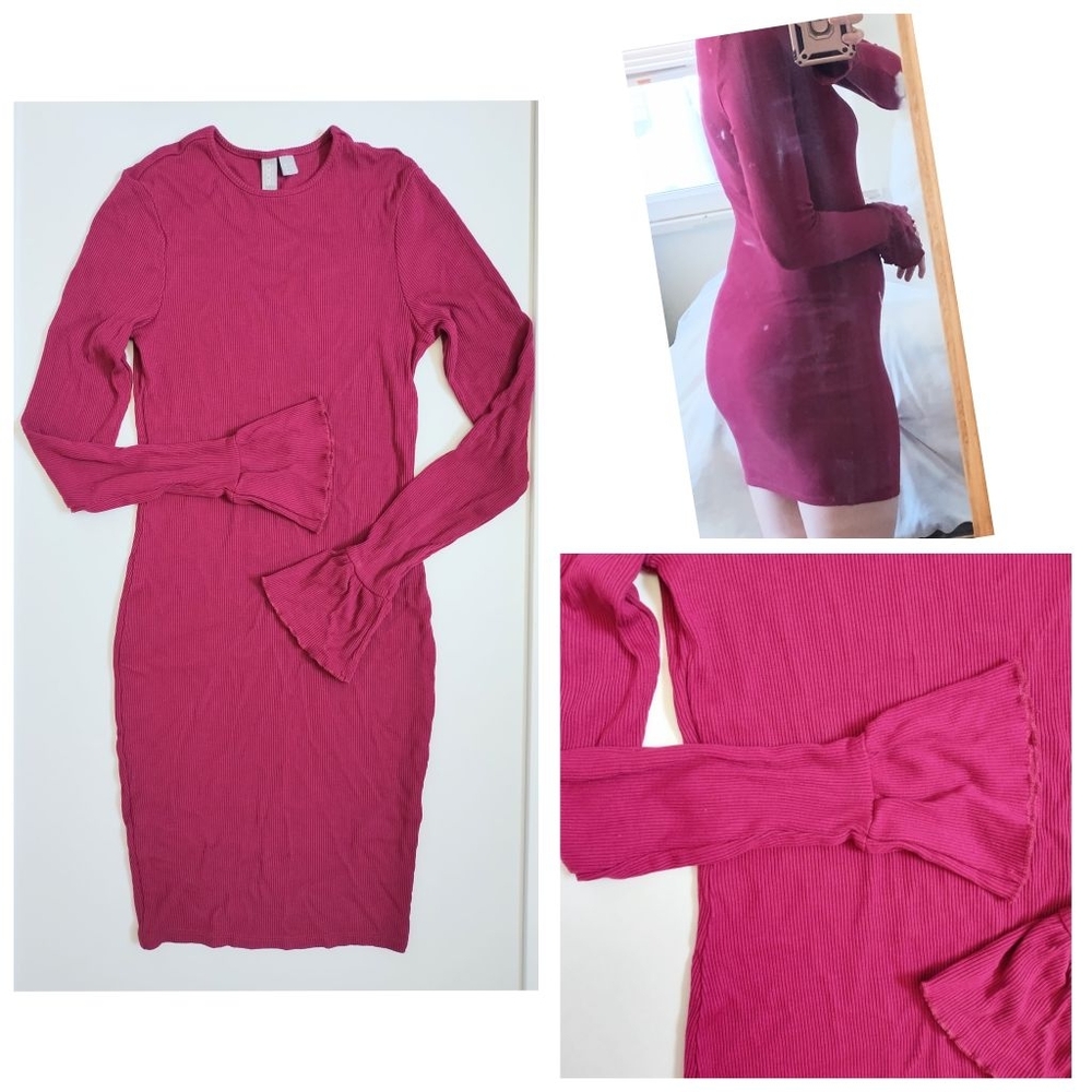 Knit midi dress